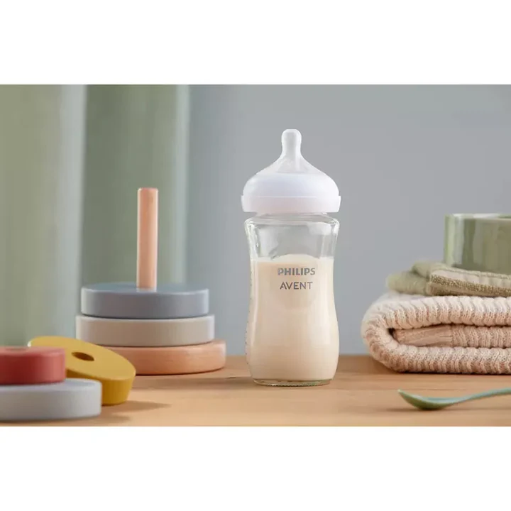 GLASS BABY FEEDER 240ML - Image 2
